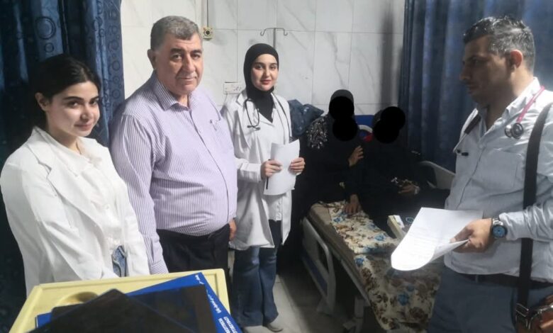 فرع الطب الباطني في كلية طب المستنصرية يجري الامتحان النهائي العملي السريري لطلبة المرحلة السادسة في ردهات مستشفى اليرموك التعليمي