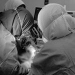 تدريسية في كلية طب المستنصرية تقوم باجراء عملية رفع رحم لمريضة عانت من نزف مزمن لسنوات في مستشفى اليرموك التعليمي