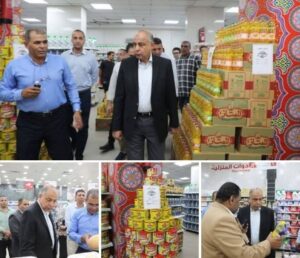 محافظ المنيا يطمئن على توافر المخزون الاستراتيجي للسلع الأساسية ويؤكد علي مراقبه الأسواق .