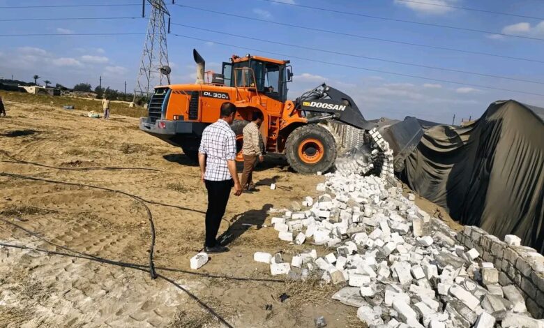 محافظ المنوفية يوجه بتكثيف جهود الوحدات المحلية في إزالة التعديات ضمن الموجة الــ 26 .