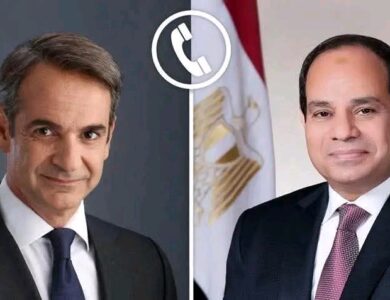 الرئيس السيسى يجرى أتصالا هاتفيا برئيس الوزراء اليوناني " ميتسوتاكيس