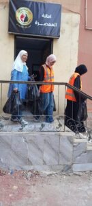 حزب حماة الوطن -أمانة المعصرة وفاعلية إطعام طعام وتوزيع شنط علي فئات أكثر أحتياجا في المعصرة