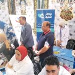 وكيل الوزارة ومساعد المحافظ للشئون الصحية ، يتابعا فعاليات الحملة القومية للتبرع بالدم ، بمجمع دمنهور الثقافي
