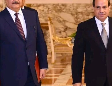 الرئيس السيسى يستقبل المشير " خليفة حفتر " بمدينة العلمين