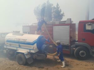 السيطرة على حريق شونة الكتان بالغربية
