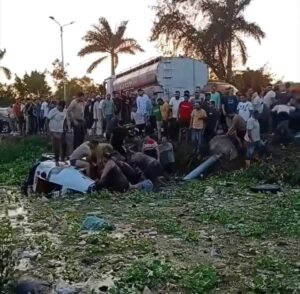 6 ضحايا بعد حادث مروع في منية سندوب بالدقهلية..