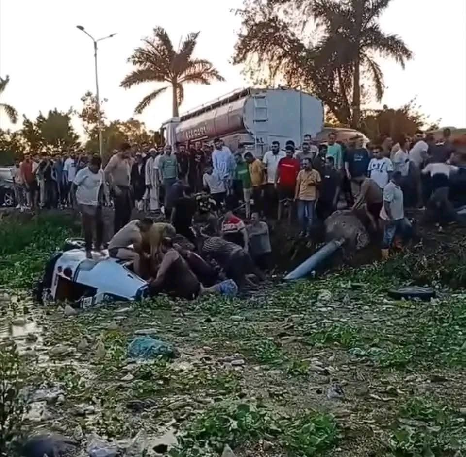 6 ضحايا بعد حادث مروع في منية سندوب بالدقهلية..