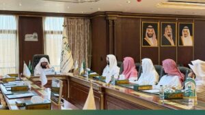 إنعقاد المجلس الأول لحلقات القرآن الكريم بالمسجد النبوي برئاسة السديس منصور نظام الدين: المدينة المنورة:-
