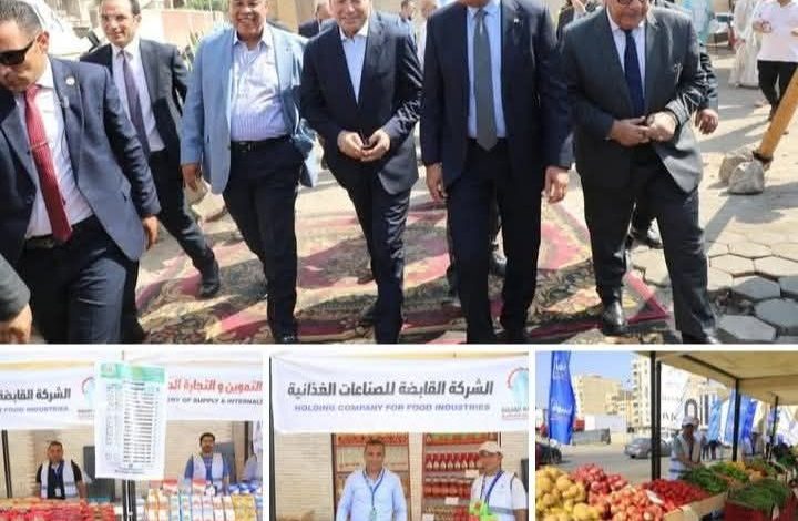 وزير التموين والتجارة يرافق محافظ القاهرة في افتتاح سوق اليوم الواحد بالجمالية.