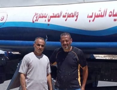 شركة مياه مطروح ... تتدخل لإنقاذ منزل من الحريق في منطقة القصر