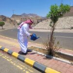 بيئة الكامل تنفذ ثلاث مبادرات لسقيا وتنظيف الحدائق