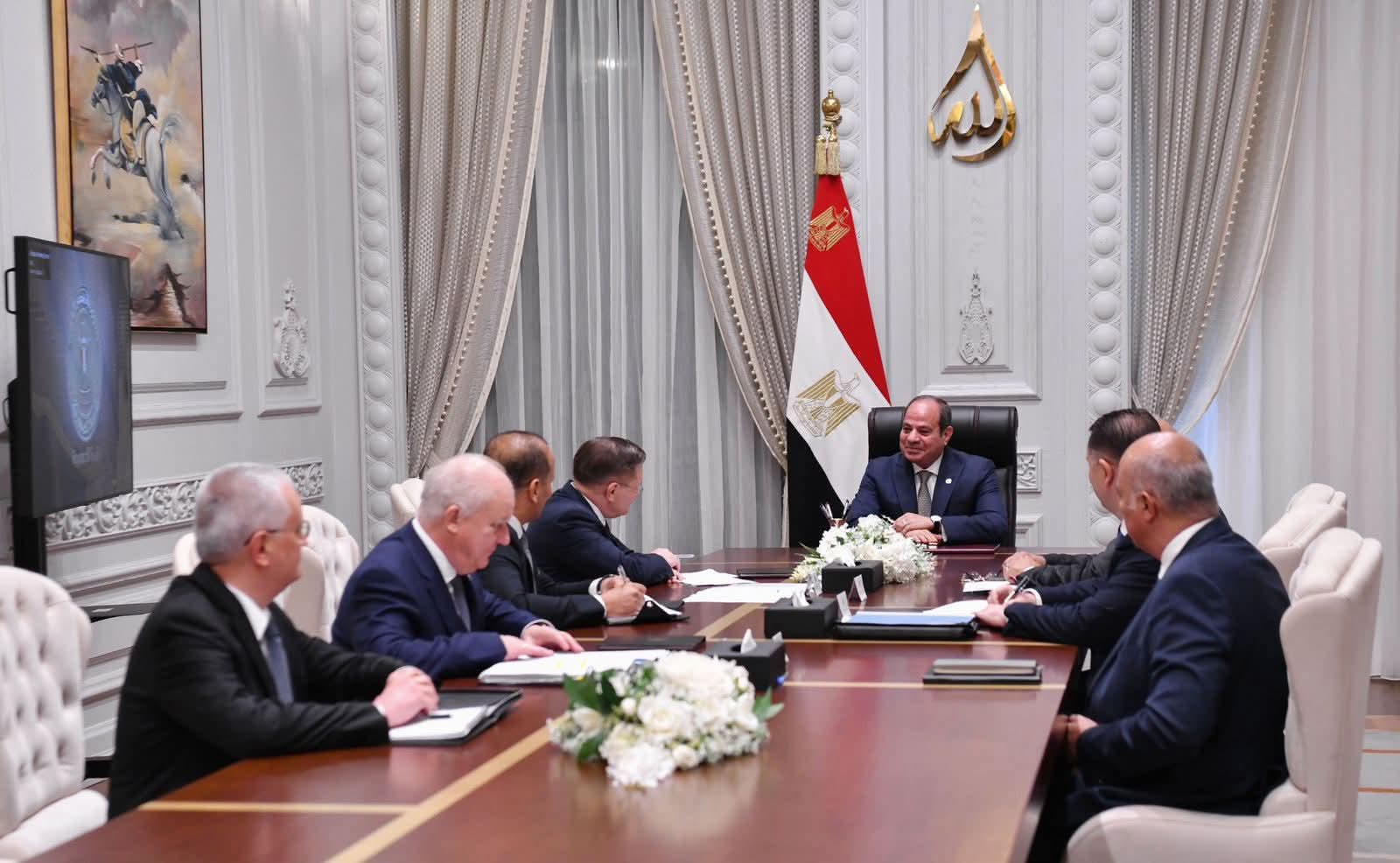 الرئيس السيسى يستقبل المدير العام لهيئة الدولة للطاقة النووية الروسية