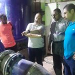 أسوان : عامر حلاوة يتابع جهود زيادة الضغوط والمياه المنتجة بمحطة مياة بلانة و العقبة  