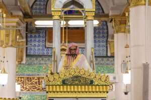فضيلة الشيخ حسين آل الشيخ يؤم المصلين لصلاة الجمعة بالمسجد النبوي
