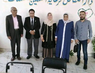 وفد من منظمة "إنسانيون" العالمية يزور دار التكافل للمسنين ويشيد بجهود القائمين عليه