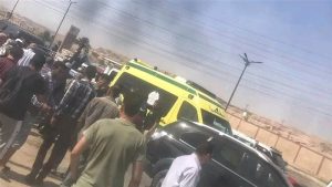 إصابة مستشار بدائرة الأسرة محكمة شبرا الخيمة و6 آخرين في حادث طريق القناطر