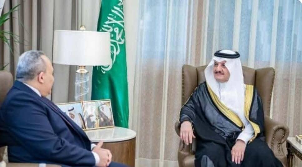 أمير المنطقة الشرقية⁩ يستقبل السفير طارق المليجي القنصل المصري العام بالرياض بمناسبة انتهاء فترة عمله
