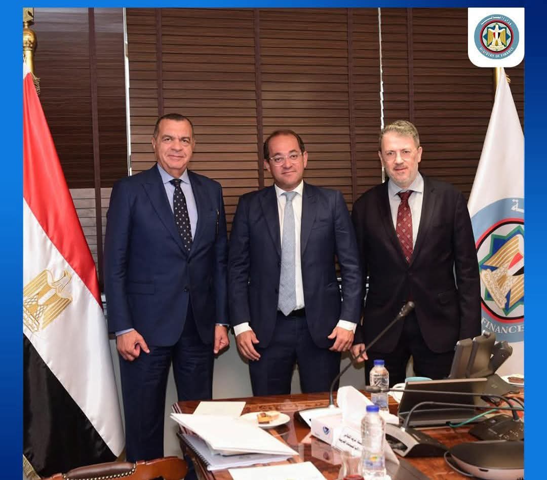 لقاء وزير المالية أحمد كجوك مع المهندس أديب الأعمى