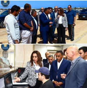 وزيرة التنمية المحلية والقائمة بأعمال وزير البيئة ومحافظ مطروح يتابعان تطوير مدينة الحمام: خدمات تكنولوجية متطورة ومدخل حضاري جديد