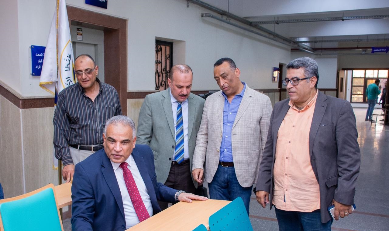 رئيس جامعة طنطا يتفقدمقر الجامعة الأهلية
