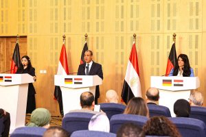 مؤتمر صحفي مُشترك مع وزير الخارجية والهجرة وشئون المصريين بالخارج ووزيرة التعاون الاقتصادي والتنمية الألمانية خلال زيارتها لمصر