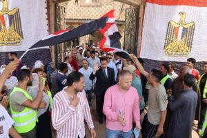 محافظ المنوفية يتابع انتخابات الشيوخ وسط الأناشيد وفرحة الأهالى