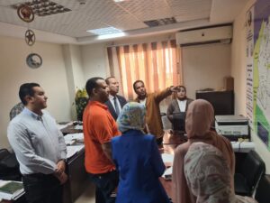 وكيل الوزارة يقوم بجولة تفقدية بالمديرية للتعرف على المبنى والسادة العاملين 