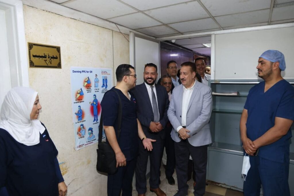 محافظ المنوفية يفتتح وحدة جراحة الوجه والفكين بمستشفى الهلال للتأمين الصحي بشبين الكوم ويتابع المشروعات الخدمية والتنموية