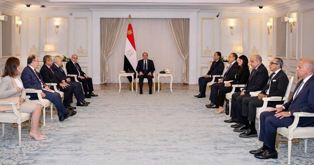 الرئيس السيسى يستقبل رئيس الوزراء اللبنانى نواف سلام