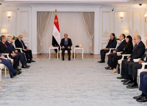 الرئيس السيسى يستقبل رئيس الوزراء اللبنانى نواف سلام الرئيس السيسى يستقبل رئيس الوزراء اللبنانى نواف سلام