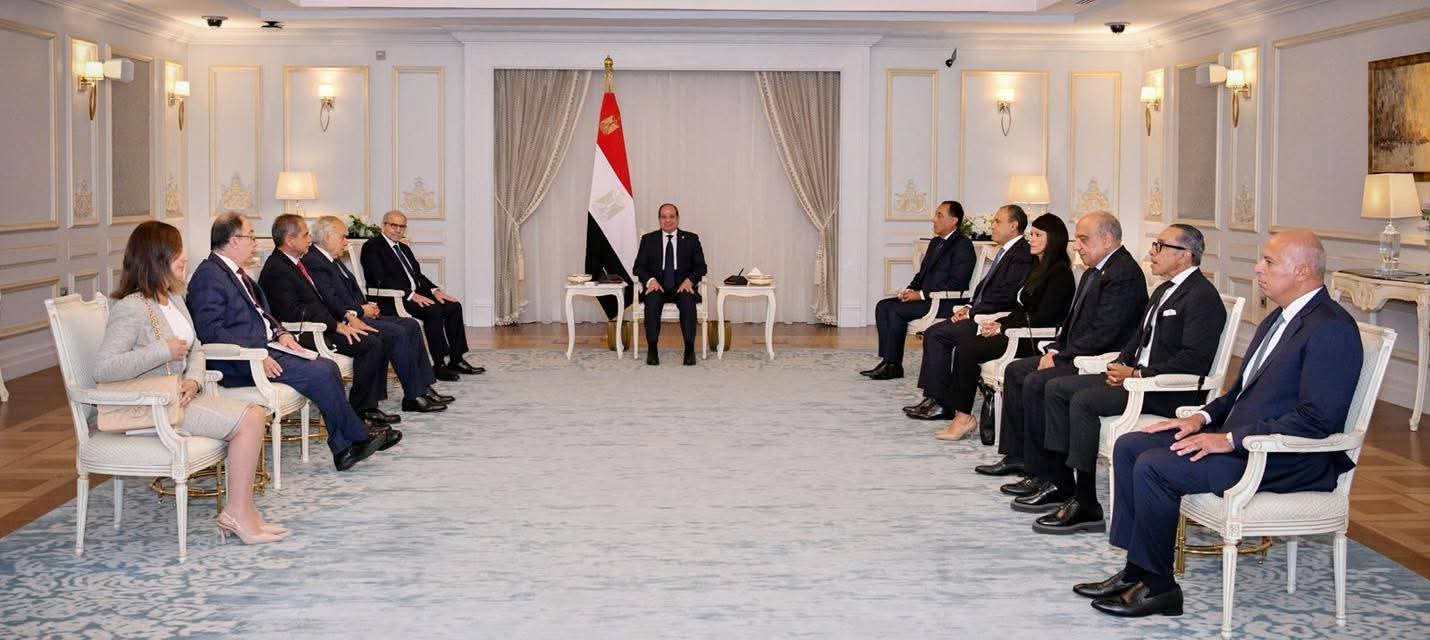 الرئيس السيسى يستقبل رئيس الوزراء اللبنانى نواف سلام