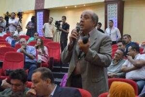 وزير الشباب والرياضة ونقيب الإعلاميين يشهدان الحلقة النقاشية والمؤتمر الإعلامي حول قانون الرياضة الجديد