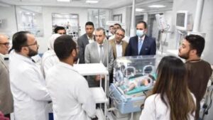 نائب وزير الصحة يتفقد مستشفى أطفال مصر لمتابعة أعمال التطوير