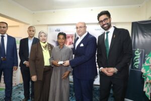 محافظ بني سويف يتفقد ختام أعمال القافلة الطبية لعلاج أمراض العيون.