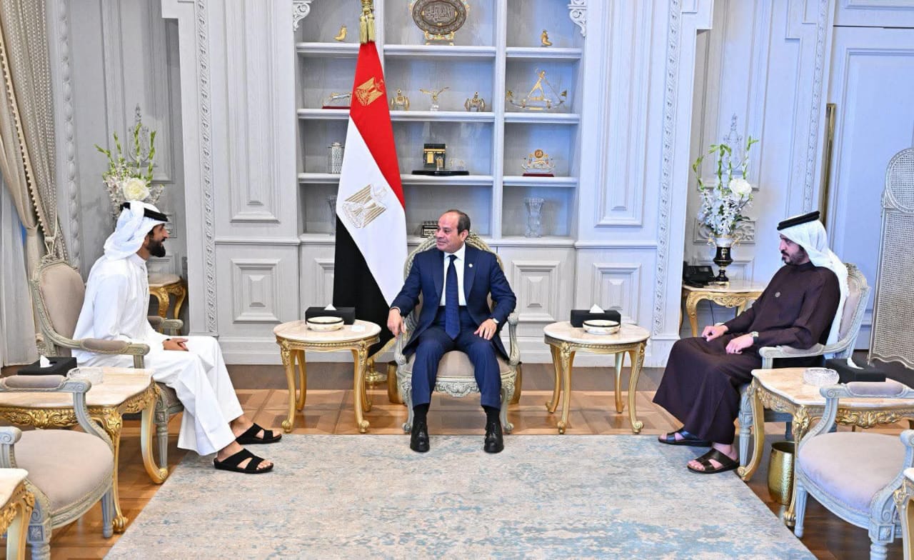 الرئيس السيسي استقبل اليوم، الشيخ ناصر بن حمد بن عيسى آل خليفة، مستشار الأمن الوطني وقائد الحرس الملكي بمملكة البحرين، والشيخ خالد بن حمد بن عيسى آل خليفة، قائد العمليات الخاصة بالمملكة.