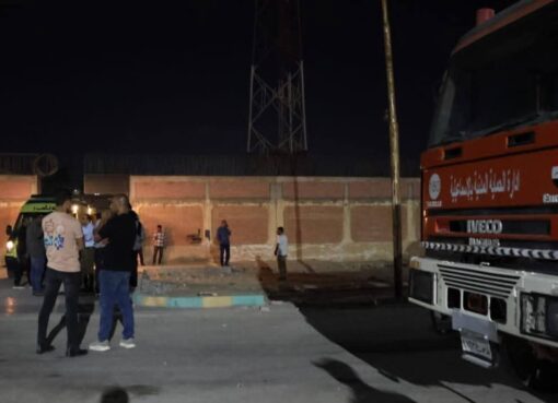 انفجار ضغط الهواء بخط غاز بطريق الإسماعيلية – السويس الصحراوي أثناء أعمال الصيانة