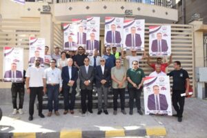 قيادات الجبهه يدعمون مرشح بنى سويف فى الشيوخ