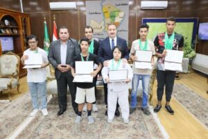 محافظ المنوفية يكرم ذوي الهمم المتميزين رياضياً الحاصلين على مراكز متقدمة في البطولات القومية