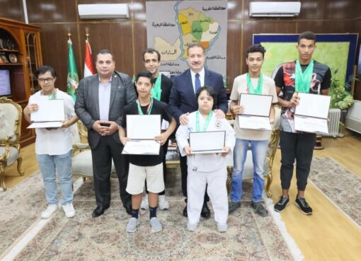 محافظ المنوفية يكرم ذوي الهمم المتميزين رياضياً الحاصلين على مراكز متقدمة في البطولات القومية محافظ المنوفية يكرم ذوي الهمم المتميزين رياضياً الحاصلين على مراكز متقدمة في البطولات القومية