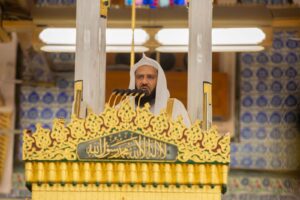 الشيخ الدكتور خالد المهنا يؤم المصلين لصلاة الجمعة بالمسجد النبوي