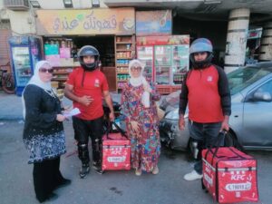 حملات لحصر و توعيه عمال توصيل الطلبات "الدليفري" لتوفير بيئة عمل لائقة و آمنه لهم ..