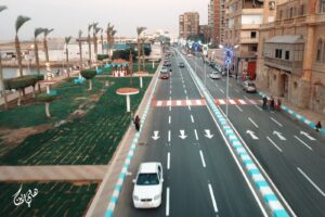 محافظ السويس يتفقد شارع بورسعيد بحي السويس بعد أعمال التطوير ورفع الكفاءة