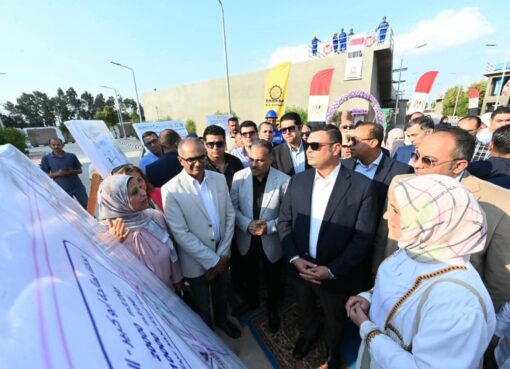 وزير الإسكان ومحافظ الشرقية يتفقدان محطة معالجة صرف صحي أبوكبير بمحافظة الشرقية