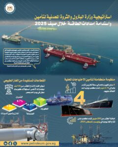 وزارة البترول تصدر إنفوجرافًا يوضح نجاحها في تأمين إمدادات الطاقة بالكامل