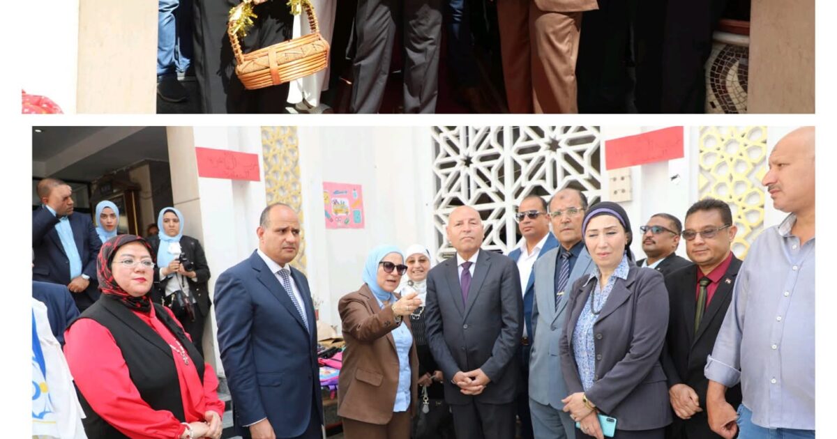 إفتتاح الدكتور إبراهيم صابر محافظ القاهرة للمعرض الخيرى السنوى لدعم طلاب القاهرة بمجمع الملك فهد الرسمى