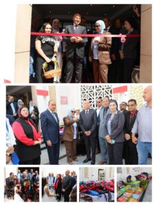 إفتتاح الدكتور إبراهيم صابر محافظ القاهرة للمعرض الخيرى السنوى لدعم طلاب القاهرة بمجمع الملك فهد الرسمى