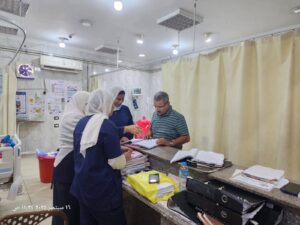 جولة مرورية صباحية لمدير عام العلاجي على مستشفى أبوالمطامير المركزي 