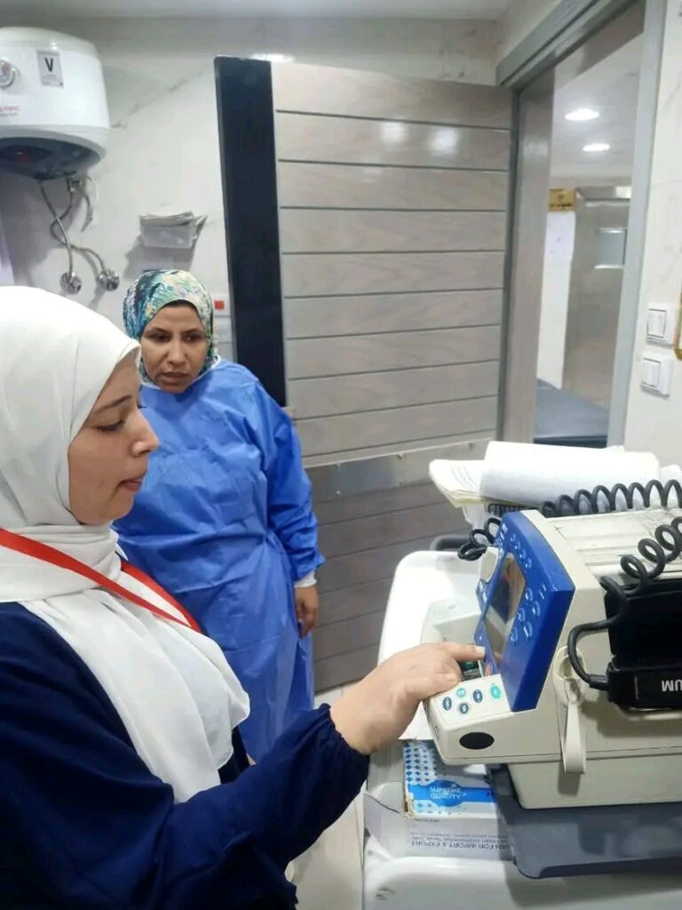 جولات مرورية لفرق الطب العلاجى على مستشفيات الصدر بدمنهور ، ومستشفى الأطفال التخصصي بأبوحمص