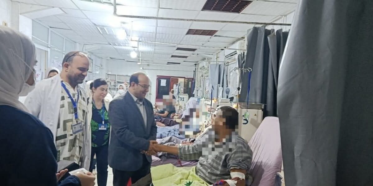 جولة مرورية لمدير عام العلاجي على مستشفى ايتاى البارود المركزي لمتابعة سير العمل