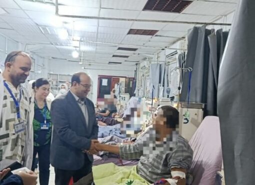 جولة مرورية لمدير عام العلاجي على مستشفى ايتاى البارود المركزي لمتابعة سير العمل جولة مرورية لمدير عام العلاجي على مستشفى ايتاى البارود المركزي لمتابعة سير العمل